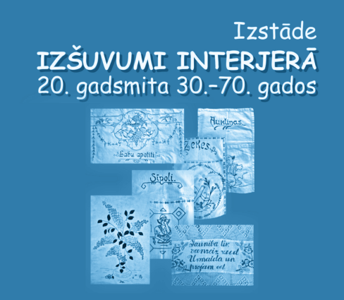 Izšuvumi interjerā 20. gadsmita 30.–70. gados
